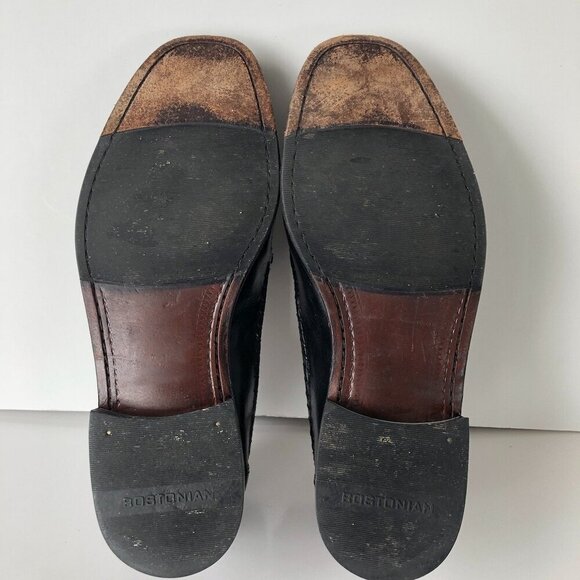 BOSTONIAN Kitlie Black Leather Tassel Men's Casual Loafers Slip On Toppied 10M - Picture 15 of 16